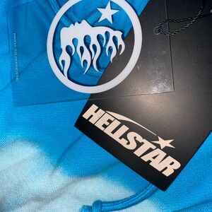 Blue Athletic Shorts with Star Design